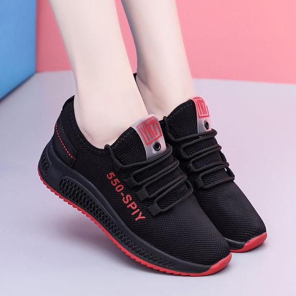 PUIMENTIUA Women Sport Shoes Spring Summer Casual Anti-slip Sport Walking Sneakers Running Soft Shoes Women Platform Sneakers