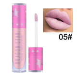 Brand Stars Matte Lipstick Makeup Waterproof Women Lipstick Cosmetics Liquid Lip Gloss Red Velvet Lip Stick Long Lasting Beauty