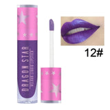 Brand Stars Matte Lipstick Makeup Waterproof Women Lipstick Cosmetics Liquid Lip Gloss Red Velvet Lip Stick Long Lasting Beauty