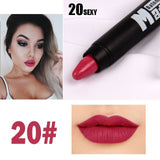 MISS ROSE Brand Lipstick Mate Lip Tint Makeup Long Lasting Velvet Lip Stick Crayon Nutritious Women Cosmetics Waterproof Make Up