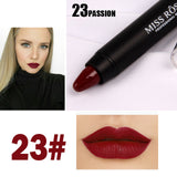 MISS ROSE Brand Lipstick Mate Lip Tint Makeup Long Lasting Velvet Lip Stick Crayon Nutritious Women Cosmetics Waterproof Make Up