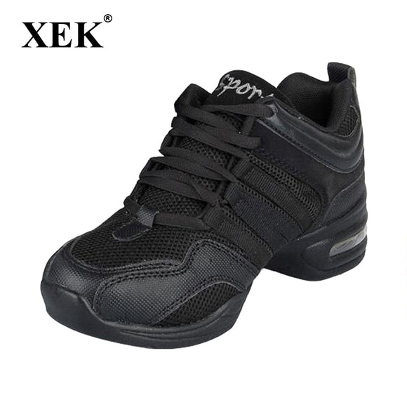 New 2018 Dance Shoes For Girls Sports Soft Outsole Breath women Practice Shoes Modern Jazz Dance Shoes Sneakers free gift