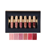 BEAUTY GLAZED 6 Colors Matte Lipstick Set Waterproof Long Lasting Lip Gloss Nude Velvet Pigment Batom Women Fashion Lip Makeup