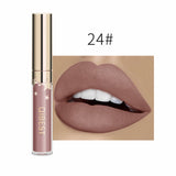 24 Color Lipsticks Matte Waterproof Red Lip Gloss Mate Makeup Long Lasting Nude Brown Women Lips Liquid Lipstick Lippenstift