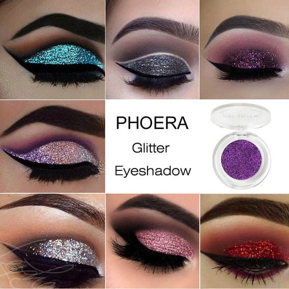 PHOERA 8 Colors Shimmer Eye Glitter Eyeshadow Maquillaje Lasting Makeup Beauty Cosmetics Paleta De Sombra Tint Palette TSLM1