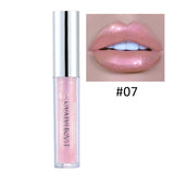 Nude Glitter Shimmer Lipstick Waterproof Long Lasting Moist Lip Gloss Vivid Colorful Lipgloss Sexy Women Glitter Makeup TSLM1