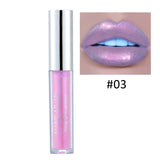 Nude Glitter Shimmer Lipstick Waterproof Long Lasting Moist Lip Gloss Vivid Colorful Lipgloss Sexy Women Glitter Makeup TSLM1